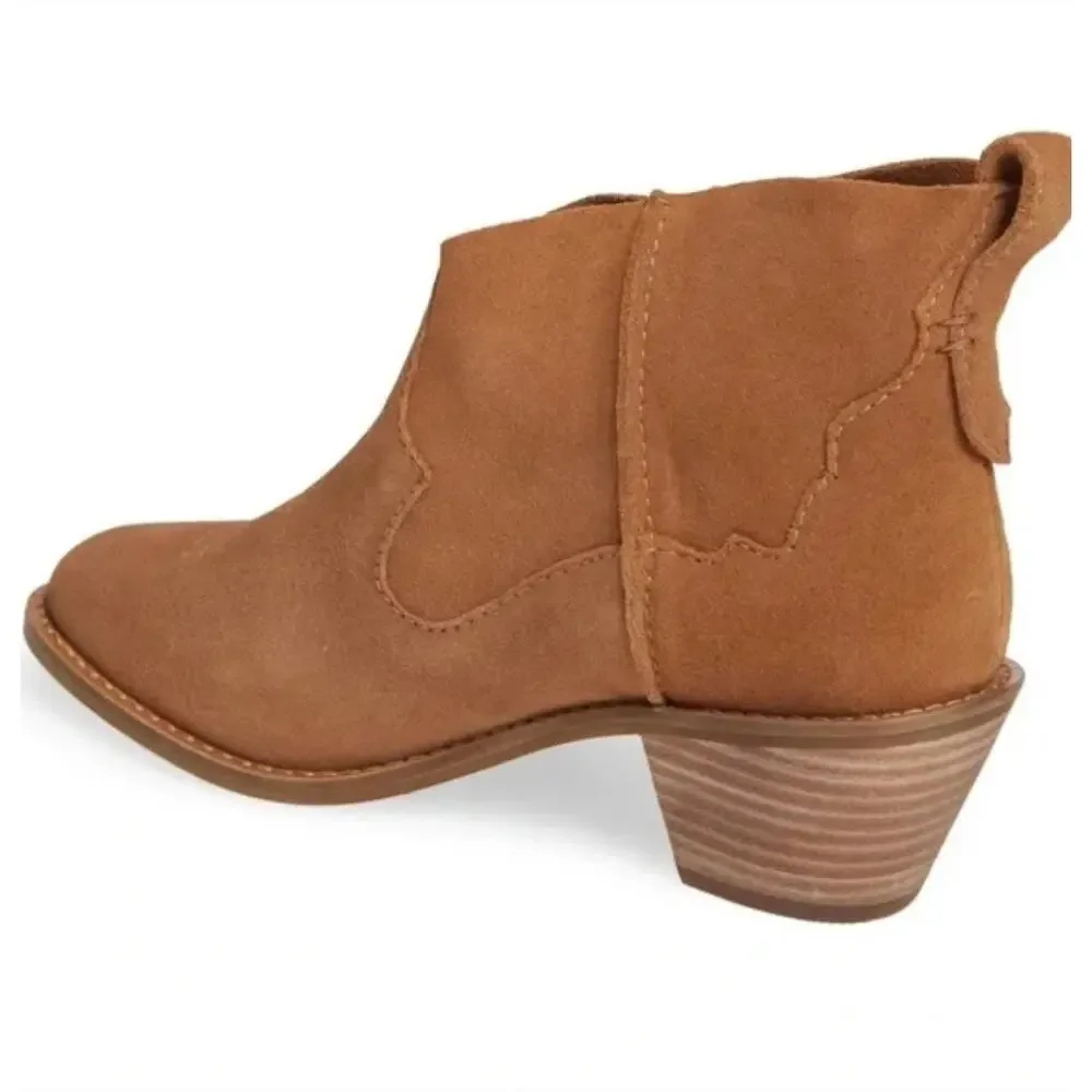Kelsi Dagger Brooklyn Kamper Western Boots 8 NWOT Tan Heel Ankel Boho